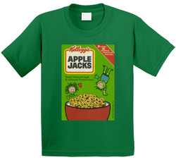 Apple Jacks Box Greatest Cereal Of All Time Breakfast Fan Foodie Toddler Youth Kids T Shirt