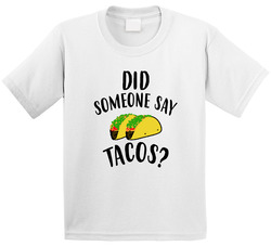 Did Someone Say Tacos Geico Manatee Commercial Funny Toddler Youth Kids T Shirt