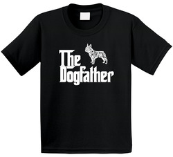 French Bulldog Custom Dog Breed The Dogfather Black Toddler Youth Kids T Shirt