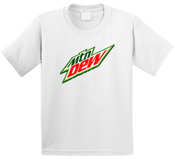 Mountain Dew Cool Popular Food Drink Restaurant Brand Logo Gift Toddler Youth Kids T Shirt