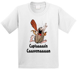 Captain Caveman Cartoon Toddler Youth Kids T Shirt