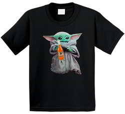 Baby Yoda The Child Mandalorian Jarritos Soda Pop Drink Toddler Youth Kids T Shirt