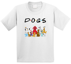Animated Cartoon Dogs Friends Parody Mashup Snoopy Scooby Brian Pluto Tv Movie Kids Toddler Youth Kids T Shirt