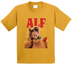 Alf With Rose 80s 90s Tv Show Sitcom Toddler Youth Kids T Shirt