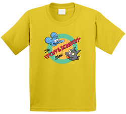 Itchy And Scratchy Show Simpsons Fan Toddler Youth Kids T Shirt