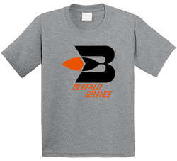 Buffalo Braves Retro 70's Logo Basketball Fan Raglan Toddler Youth Kids T Shirt