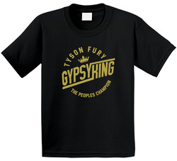 Tyson Fury The Gypsy King The Peoples Champion Toddler Youth Kids T Shirt