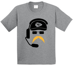 Andy Reid Kansas City Moustache Fan Toddler Youth Kids T Shirt