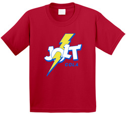 Jolt Cola First Carbonated Energy Drink Favorite Cola Toddler Youth Kids T Shirt
