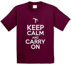 Keep Calm And Carry On Portage Canoe Toddler Youth Kids T Shirt
