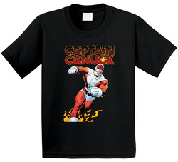 Captain Canuck Canada America Maple Leaf Toddler Youth Kids T Shirt