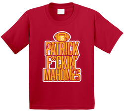 Patrick Mahomes Fcking Kc Kansas City Football Player Fan Toddler Youth Kids T Shirt