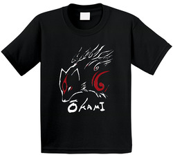 Okami Japanese Lore Wolf Video Game Toddler Youth Kids T Shirt