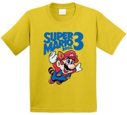 Super Mario Bros. 3 Nintendo Retro Toddler Youth Kids T Shirt