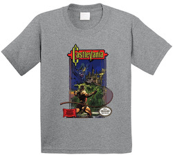 Castlevania Nes Classic Game - Grey Toddler Youth Kids T Shirt Castlevania Nes Classic Game - Grey Toddler Youth Kids T Shirt