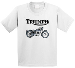 Triumph Motorcycle Biker Cool Classic Toddler Youth Kids T Shirt