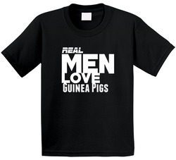 Real Men Love Guinea Pig Funny Toddler Youth Kids T Shirt