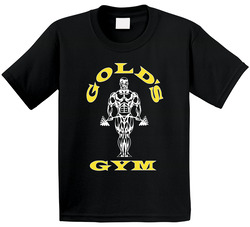 Gold Gym Workout Fitness Toddler Youth Kids T Shirt