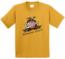 Miller Genuine Draft Mgd American Beer Logo Label Drinking Toddler Youth Kids T Shirt