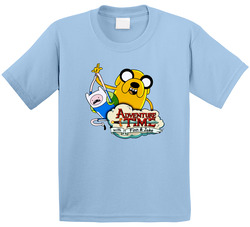 Adventure Time With Finn And Jake Cartoon Toddler Youth Kids T Shirt