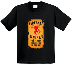Fireball Whisky Cool Logo Party Booze Toddler Youth Kids T Shirt