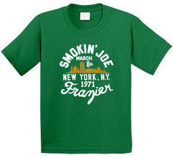 Smokin' Joe Frazier New York 1971 Boxing Fan Toddler Youth Kids T Shirt