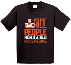 Guns Dont Kill Andrew Sendejo Kills People Cleveland Football Toddler Youth Kids T Shirt