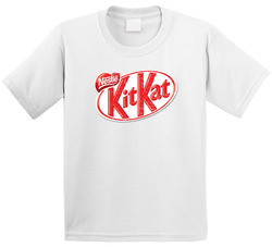 Kit Kat Chocolate Bar Cool Popular Candy Food Brand Logo Gift Toddler Youth Kids T Shirt
