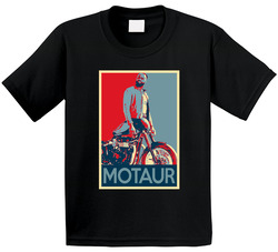 Motaur Hope Poster Half Man Half Motorcycle Progressive Mascot Fan Toddler Youth Kids T Shirt