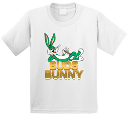 Buds Bunny Stoner Pot Weed Smoke Looney Tunes Parody Toddler Youth Kids T Shirt