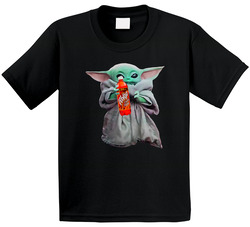 Baby Yoda The Child Mandalorian Faygo Rock And Rye Soda Pop Drink Toddler Youth Kids T Shirt