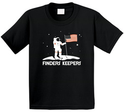 Finders Keepers Funny Moon America Toddler Youth Kids T Shirt