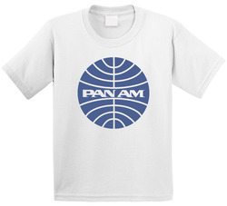 Pan Am Airline Logo Retro Toddler Youth Kids T Shirt