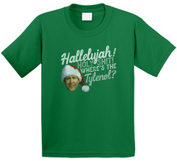 Hallelujah Holy Tylenol Clark Christmas Vacation Vintage Toddler Youth Kids T Shirt