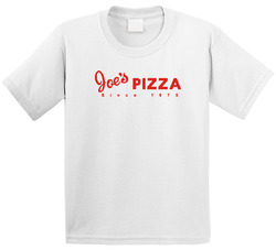Joes Pizza New York Pizzeria Restaurant Toddler Youth Kids T Shirt