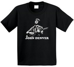 John Denver Country Folk Song Black Toddler Youth Kids T Shirt
