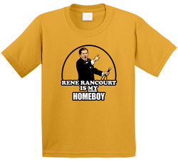 Rene Rancourt Is My Homeboy Boston Anthem Hockey Toddler Youth Kids T Shirt