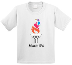 Atlanta Summer 1996 Olympics Retro Logo World Olympiad Event Toddler Youth Kids T Shirt