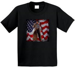 Walker Texas Ranger American Flag Retro 90s Tv Show Fan Toddler Youth Kids T Shirt