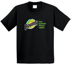 The Quicker Picker Upper Bounty Most Memorable Ad Slogan Toddler Youth Kids T Shirt