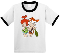 Flintstones Pebbles And Bam Bam Cartoon Toddler Youth Kids T Shirt