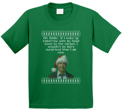 Head Sewn To Carpet National Lampoons Christmas Vacation Quote Clark Knit Toddler Youth Kids T Shirt