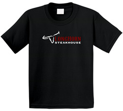 Longhorn New York Steakhouse Restaurant Food Logo Cool Toddler Youth Kids T Shirt