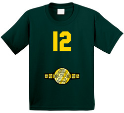 Aaron Rodgers Championship Green Bay  Belt Football Toddler Youth Kids T Shirt