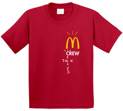 Mcdonalds Crew Cactus Jack Celeb Collaboration Food Toddler Youth Kids T Shirt