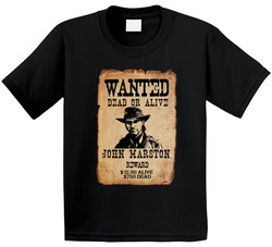 Red Dead Redemtion 2 Wanted Poster Video Game Toddler Youth Kids T Shirt Red Dead Redemtion 2 Wanted Poster Video Game Toddler Youth Kids T Shirt