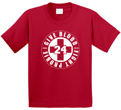 Give Blood Fight Probie Bob Probert Toddler Youth Kids T Shirt