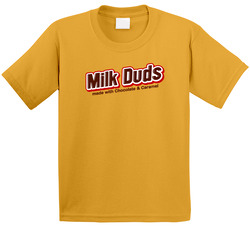 Milk Duds Chocolate And Caramel Retro Bar Toddler Youth Kids T Shirt