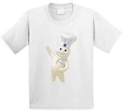 Pillsbury Doughboy Funny Baked Goods Mascot Toddler Youth Kids T Shirt