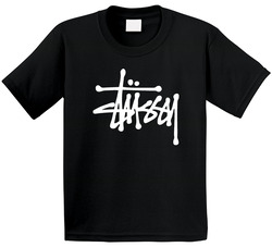 Stussy  Basic Awesome Tee Ladies And Men's Toddler Youth Kids T Shirt
